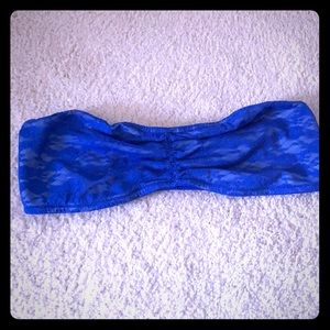 Royal blue lace bandeau
